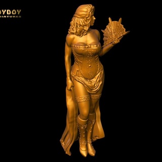 senhora inverno 32 54mm escala golden Heróis brinquedo miniaturas tampo mesa personagens criaturas fantasia universo fêmea menina histórico medieval mulher mosqueteiros miladydewinter 3d print model - Mito3D