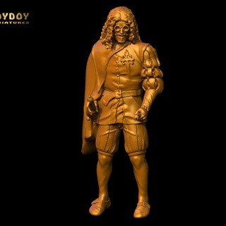 writer francisco de quevedo 32 54mm scale -golden heroes toydoy miniatures Tabletop Characters & Creatures Fantasy Universe historical human knight medieval rpg artist male noble collector d&d bourgeois swordsman npc musketeer gongora 3d print model - Mito3D