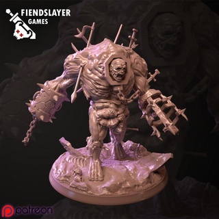 undead giant scourge fiendslayer games Tabletop Characters & Creatures Fantasy Universe dragons dungeons skeleton zombie cage gore dnd pathfinder 3d print model - Mito3D