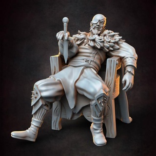 thug boss -table included red clay collectibles Tabletop Characters & Creatures Fantasy Universe Store bar beer money criminal bandit tavern 3d print model - Mito3D