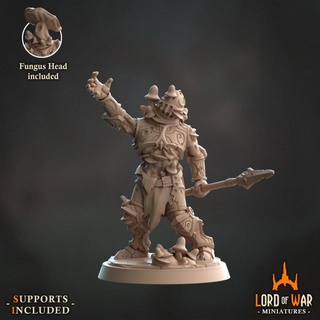 fungus knight modular 3 presupported lord war miniatures Tabletop Characters & Creatures Fantasy Universe axe dragons dungeons fantasy roleplay rpg shield sword miniature weapons boardgame mace tabletop wargame break dnd lance 3d print model - Mito3D