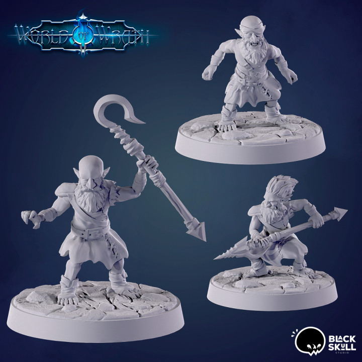 derros black skull studio Tabletop Characters & Creatures Fantasy Universe supported derro 3D print model - Mito3D