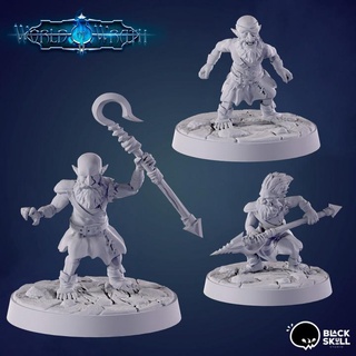 derros black skull studio Tabletop Characters & Creatures Fantasy Universe supported derro 3d print model - Mito3D