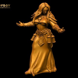 rim fantasy mujer vol 1 juguete miniaturas mesa caracteres criaturas fantasía universo hembra niña héroe humano bruja hechicera sacerdotisa hechicero nigromante invocador 3d print model - Mito3D