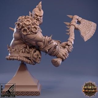 digger bonespiker - bust sentinels eastern peaks daybreak miniatures Tabletop Characters & Creatures Fantasy Universe Fan Art Busts barbarian display 3d print model - Mito3D