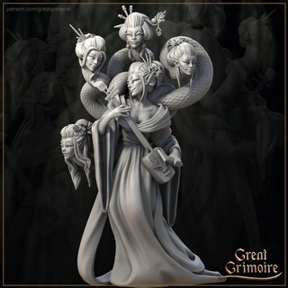 songs hell great grimoire creature girl guitar monster play snake 35mm sister 32mm bard sing 3d print model - Mito3D