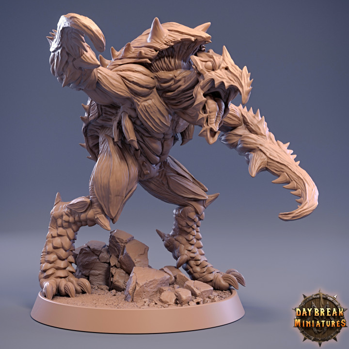 hooked horror 03 - creature pack 01 daybreak miniatures Tabletop Characters & Creatures Fantasy Universe dragons dungeons wargaming tabletop 32mm 75mm 3D print model - Mito3D