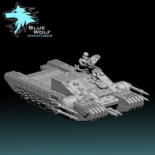 crystal tank blue wolf miniatures Tabletop Characters & Creatures Sci-Fi Universe Vehicles Machines star warhammer scifi wars legion empire 3d print model - Mito3D
