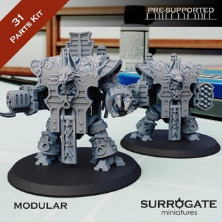 feral sarcophagus surrogate miniatures may vehicle release Tabletop Characters & Creatures Sci-Fi Universe Vehicles Machines egyptian dust thousand chaos dread dreadnought dusty 3d print model - Mito3D