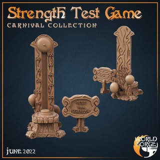 test strength game world forge miniatures Tabletop 3D Printable Terrain Fantasy fantasy festival prop hammer carnival challenge dnd 3d print model - Mito3D