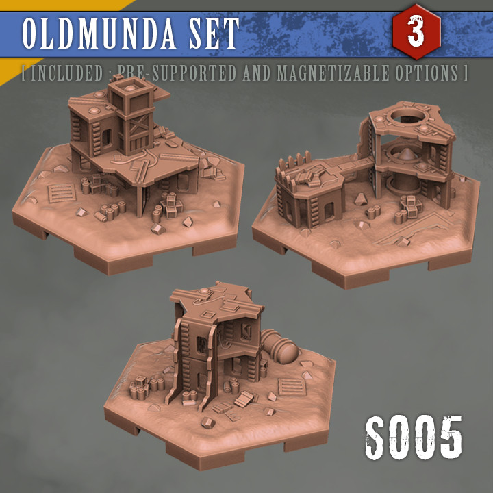 s005 oldmunda popovlaboratorio tavolo 3D stampabile terreno Sci Fi 40k Vintage warhammer necromunda campagna oldhammer 3D print model - Mito3D