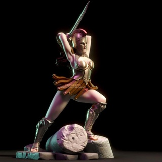 helene - greek warrior torrida minis Fan Art Action Figures Tabletop Characters & Creatures Fantasy Universe female sword woman 3dprinting spartan collectible amazon pinup 3d print model - Mito3D