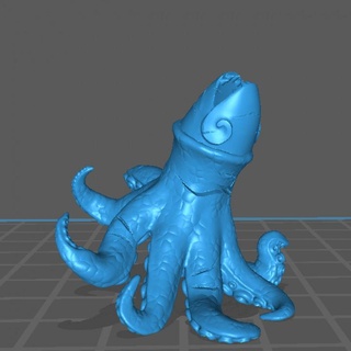 rachando goblin dedo pé jogos tampo mesa personagens criaturas fantasia universo criatura Dragão kraken monstro mar polvo Lula provisório 3d print model - Mito3D