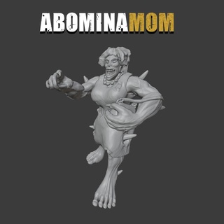 abominamom fiorin Tabletop Characters & Creatures Sci-Fi Universe boardgame tabletop gucci abomination mom zombicide aberration zumbi abomina 3d print model - Mito3D