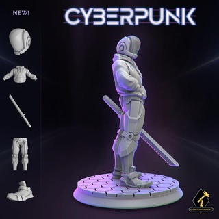 rue samouraï eldritch fonderie table personnages créatures Sci univers stl wargaming miniature assassin scifi donjons Dragons cyberpunk dnd cyber starfinder shadowrun 3d print model - Mito3D
