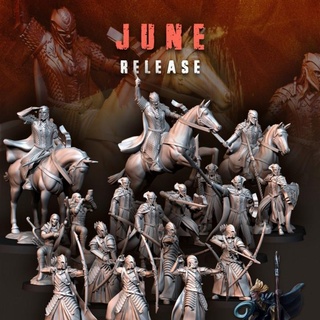 june release pack 2022 - digital davale games Tabletop Characters & Creatures Fantasy Universe wargames patreon 28mm tribes davalegames junepack 3d print model - Mito3D