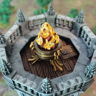 cauldron fire dani amengual Tabletop 3D Printable Terrain Fantasy fantasy roleplay terrain wargames warhammer tabletop diorama dnd scenery wh40k mordheim ageofsigmar aos 3d print model - Mito3D
