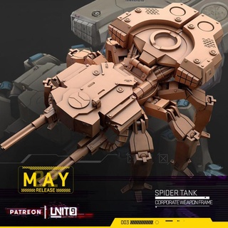 cyberpunk - spider tank unit9 Tabletop Characters & Creatures Sci-Fi Universe Vehicles Machines miniatures rpg vehicle scifi boardgames wargame patreon 28mm 32mm tabletopgames skirmishgame 3d print model - Mito3D