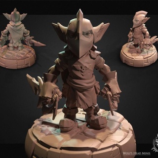lutin Jeff Plainington sergé devront table personnages créatures fantaisie univers minis role playing 3d print model - Mito3D