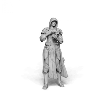 guard cleric - bandits knights vol2 kickstarter yourneighborknight minis Tabletop Characters & Creatures Fantasy Universe fighter knight warrior mage paladin healer 3d print model - Mito3D