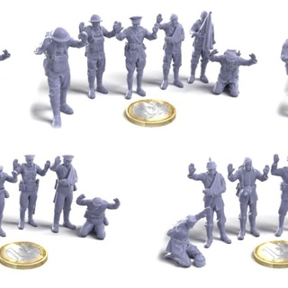 ww1 entrega soldados 5 nacionalidades Alphonse marcel tampo mesa personagens criaturas histórico universo estatueta soldado jogo guerra 3d print model - Mito3D