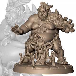 démon sumo Willy table table personnages créatures fantaisie univers table table personnages créatures démon Japon Japonais monstre guerrier mal sumo 3d print model - Mito3D