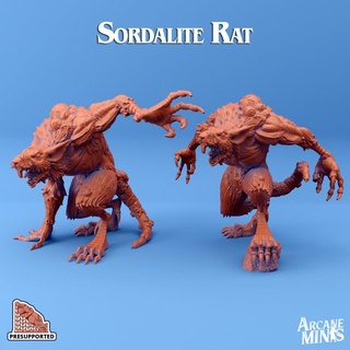 sordalite rat arcane minis claws dragon dragons dungeons monster roleplay rpg teeth magic steampunk mutated dungeon d&d 28mm dnd 35mm plague boil 32mm mutation 5e gross eberron pre-supported arcanapunk magipunk magitech sordane supported skies scalepresupported boils enlarged 3d print model - Mito3D