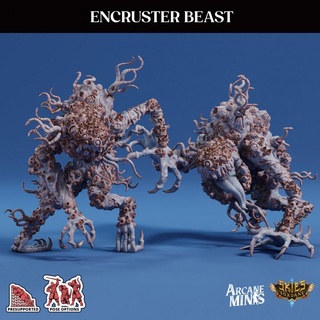 encruster beast arcane minis dragon dragons dungeons roleplay rpg scale magic steampunk dungeon d&d 28mm dnd 35mm airship 32mm 5e decay eberron presupported pre-supported arcanapunk magipunk magitech sordane rot supported parasite skies barnicals barnical parasitic 3d print model - Mito3D