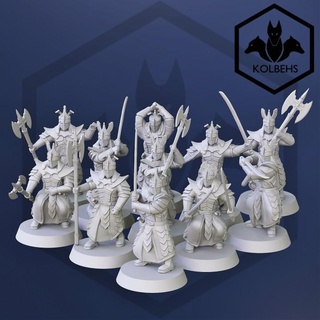 eastern drake knights modular tidrewski kolbehs Tabletop Characters & Creatures Fantasy Universe fantasy lotr dnd mesbg easterling 3d print model - Mito3D
