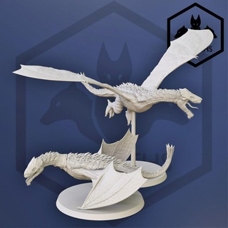 orientale drake tidrewski kolbeh tavolo personaggi creature fantasia universo Drago modulare lotr dnd mesbg 3d print model - Mito3D