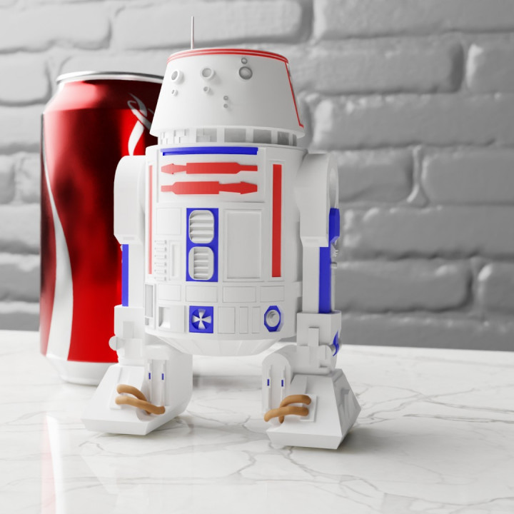 stella guerre r5 d4 dan più secco fan arte giocattoli Giochi giocattolo veicoli droide mandalorian astromeccanica 3D print model - Mito3D