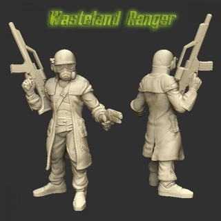 wasteland ranger fcomin Fan Art Tabletop Characters & Creatures wargaming character fallout tabletop postapocalyptic 28mm 32mm 3d print model - Mito3D