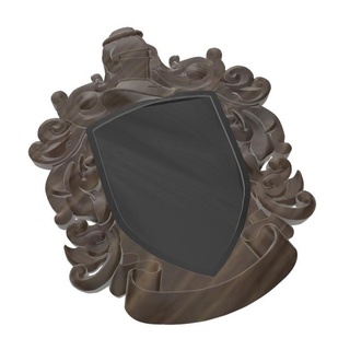 heraldry crest imagin ar  Home & Garden Homeware Ornaments shield crest heraldry  3d print model - Mito3D