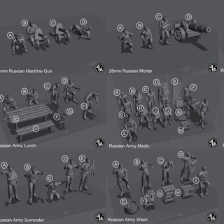 ww1 russo esercito 59 stl File pre supported test stampato alphonse marcel tavolo personaggi creature storico universo figurina gioco guerra miniatura 3d print model - Mito3D