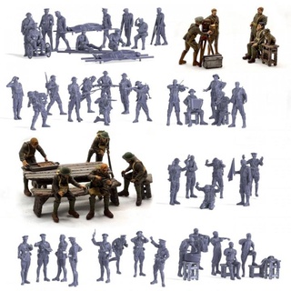 ww1 us army - 59 stl files pre-supported test printed alphonse marcel Tabletop Characters & Creatures Historical Universe figurine soldier wargame minature 3d print model - Mito3D