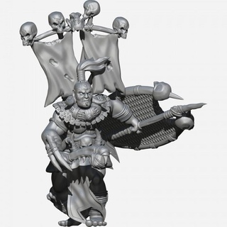 kzkminis - aukan illanpu far south champion Tabletop Characters & Creatures Fantasy Universe lotr esdla mesbg farharad harad 3d print model - Mito3D