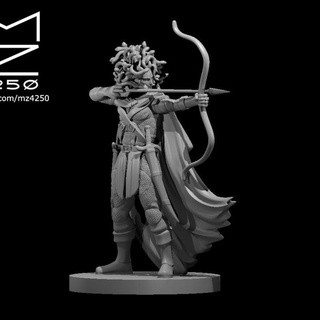 medusa archer miguel zavala Tabletop Characters & Creatures Fantasy Universe ranger scout 3d print model - Mito3D
