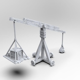 Ancrabourg équilibre grue 3dlayeredscenery table 3D imprimable terrain fantaisie médiéval marteau guerre accessoires donjons Dragons dnd paysage Mordheim 3d print model - Mito3D