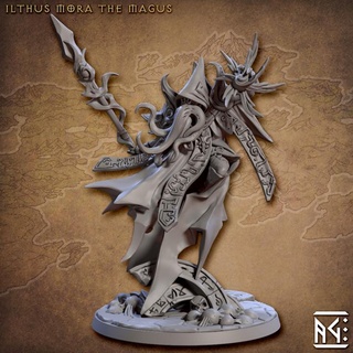 ilthus mora magus - slathaai house hero artisan guild Tabletop Characters & Creatures Fantasy Universe dragons dungeons fantasy rpg depth miniature mind tabletop cthulhu one supports wargame dnd underdark ttrpg flayer presupported supported 3d print model - Mito3D
