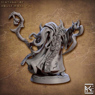 house mora slathaai - modular artisan guild dragons dungeons fantasy mini rpg depth miniature mind tabletop cthulhu one supports wargame dnd underdark ttrpg flayer presupported supported arcanist 3d print model - Mito3D