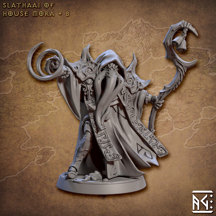 Casa Mora Slathaai modulare artigiano gilda draghi dungeon fantasia mini rpg profondità miniatura mente tavolo cthulhu supporti gioco guerra dnd sottosuolo ttrpg flayer presupposto supportato arcanista 3D print model - Mito3D