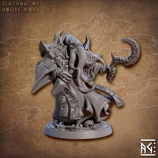 house mora slathaai - modular e artisan guild dragons dungeons fantasy rpg depth miniature mind tabletop cthulhu one supports wargame dnd underdark ttrpg flayer presupported supported 3d print model - Mito3D