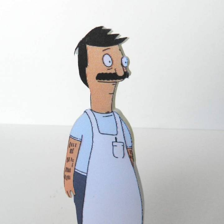 bob's burgers bob belcher fan art cartone animato figura fox i giocattoli tv bobsburgers 3D print model - Mito3D