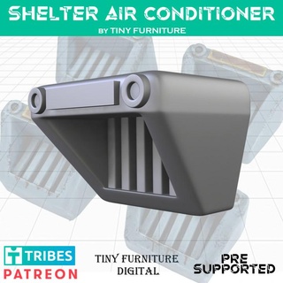 nuclear shelter air conditioner tiny furniture Tabletop 3D Printable Terrain Sci-Fi terrain miniatures rpg props fallout vault roleplaying tabletop wasteland 3d print model - Mito3D