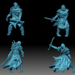 kzkminis - terror realm spectres troops Tabletop Characters & Creatures Fantasy Universe fantasy undead warhammer lotr zombies ghosts mesbg angmar 3d print model - Mito3D