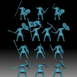 kuzey savaşçılar masaüstü karakterler yaratıklar fantezi Evren insan Warhammer lotr Esdla mesbg gondor Arnor 3d print model - Mito3D