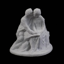 paolo francesca scansione mitologia marmo gli amanti dante italiano fullbody birmingham forbiddenlove munro inferno 3d print model - Mito3D
