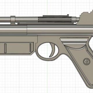 obi wan Blaster Krawatte kai Ventilator Kunst Requisiten Cosplay Replik Waffen Star Kriege 3d print model - Mito3D