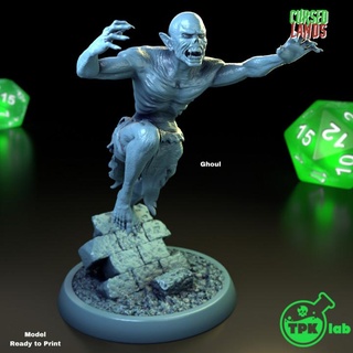 ghoul tpk lab creature dragons dungeons miniatures monster rpg undead zombie miniature evil tabletop d&d ttrpg 3d print model - Mito3D