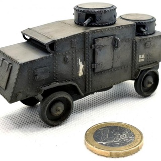 ww1 us armored car jeffery clean & destroy - files pre-supported alphonse marcel Tabletop Characters Creatures Historical Universe Vehicles Machines usarmoredcarjeffery 3d print model - Mito3D